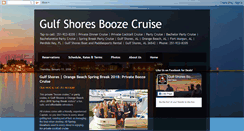 Desktop Screenshot of gulfshoresboozecruise.com